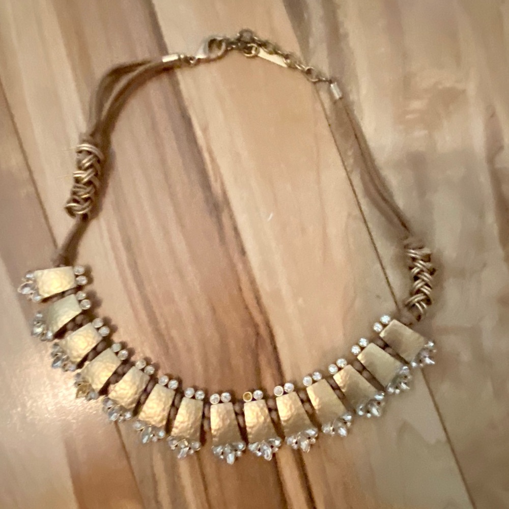 Gold Bib Necklace